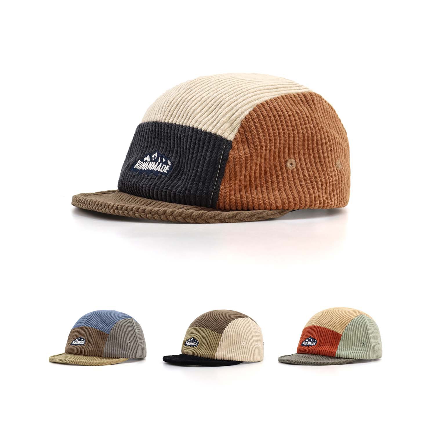 Corduroy Cap 5 Panel - Topi Baseball 5 Panel Warna Korduroi