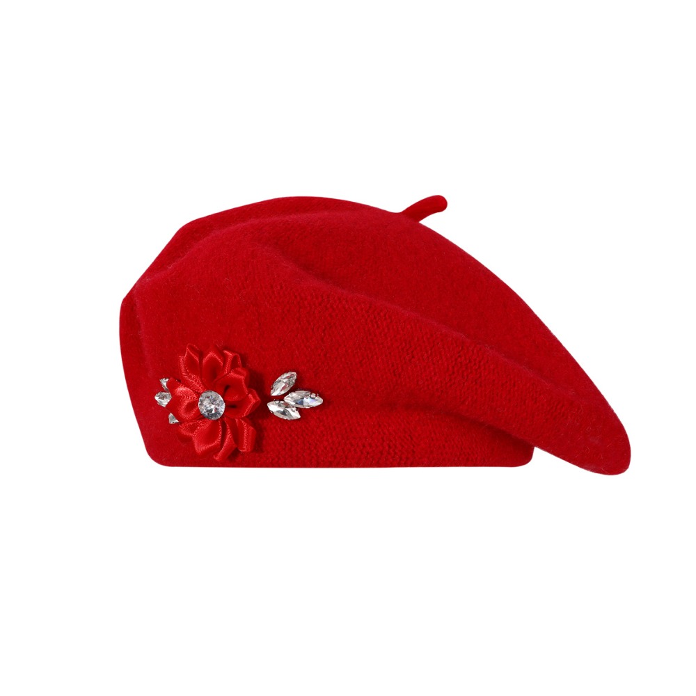 Beret French Wool - Topi Baret Rajutan Wol Lembut dengan