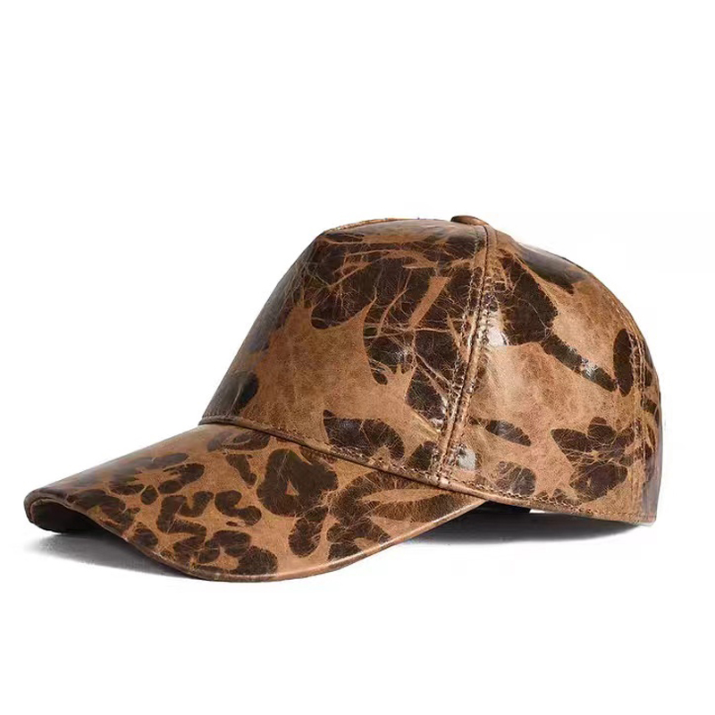Baseball Cap Structured - Topi Bisbol Kulit Cetak Huruf untuk
