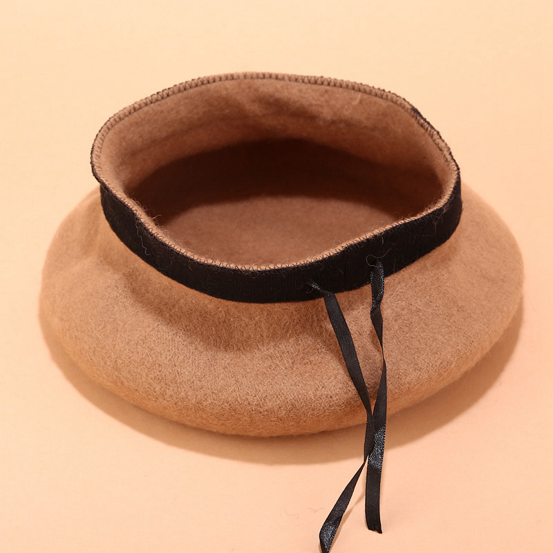 Beret French Wool - 15 Warna, Topi Beret Wol Murni