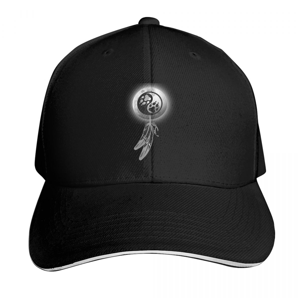 Baseball Cap Structured - Topi Baseball WOLF YIN YANG SHIELD,