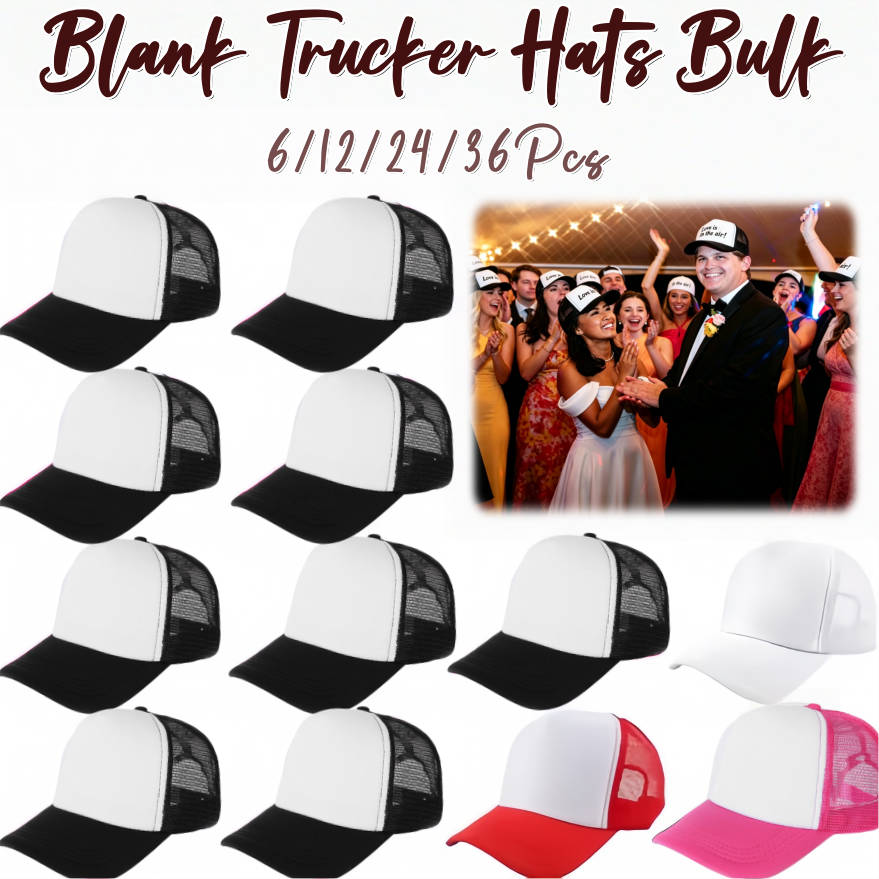 Trucker Cap Mesh - 6-36 Buah Topi Trucker Kosong Grosir