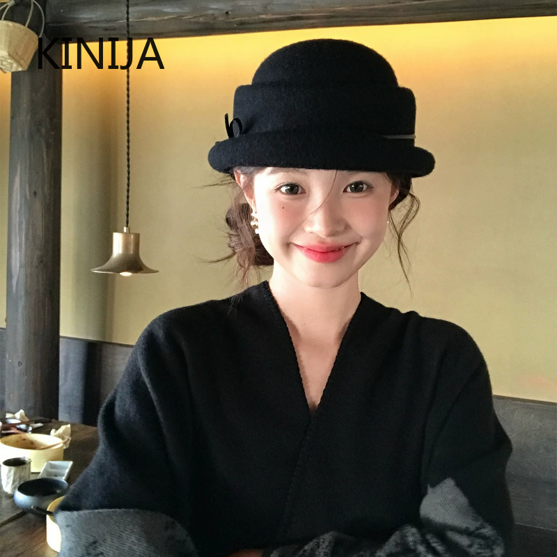Beret French Wool - Topi Wol Gaya Hepburn, Topi Beret