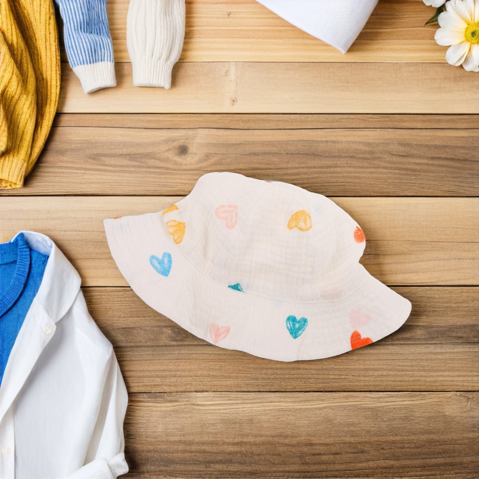 Topi Bayi Katun, Topi Ember ya - Bucket Hat Cotton ulasan dan harga