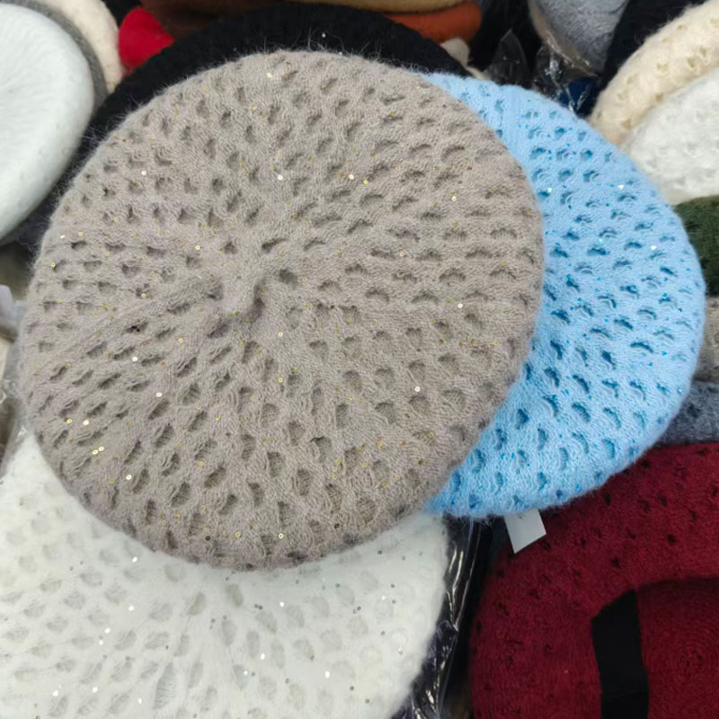 Topi Beret Rajut Berongga Mode - Beret French Wool ulasan dan harga