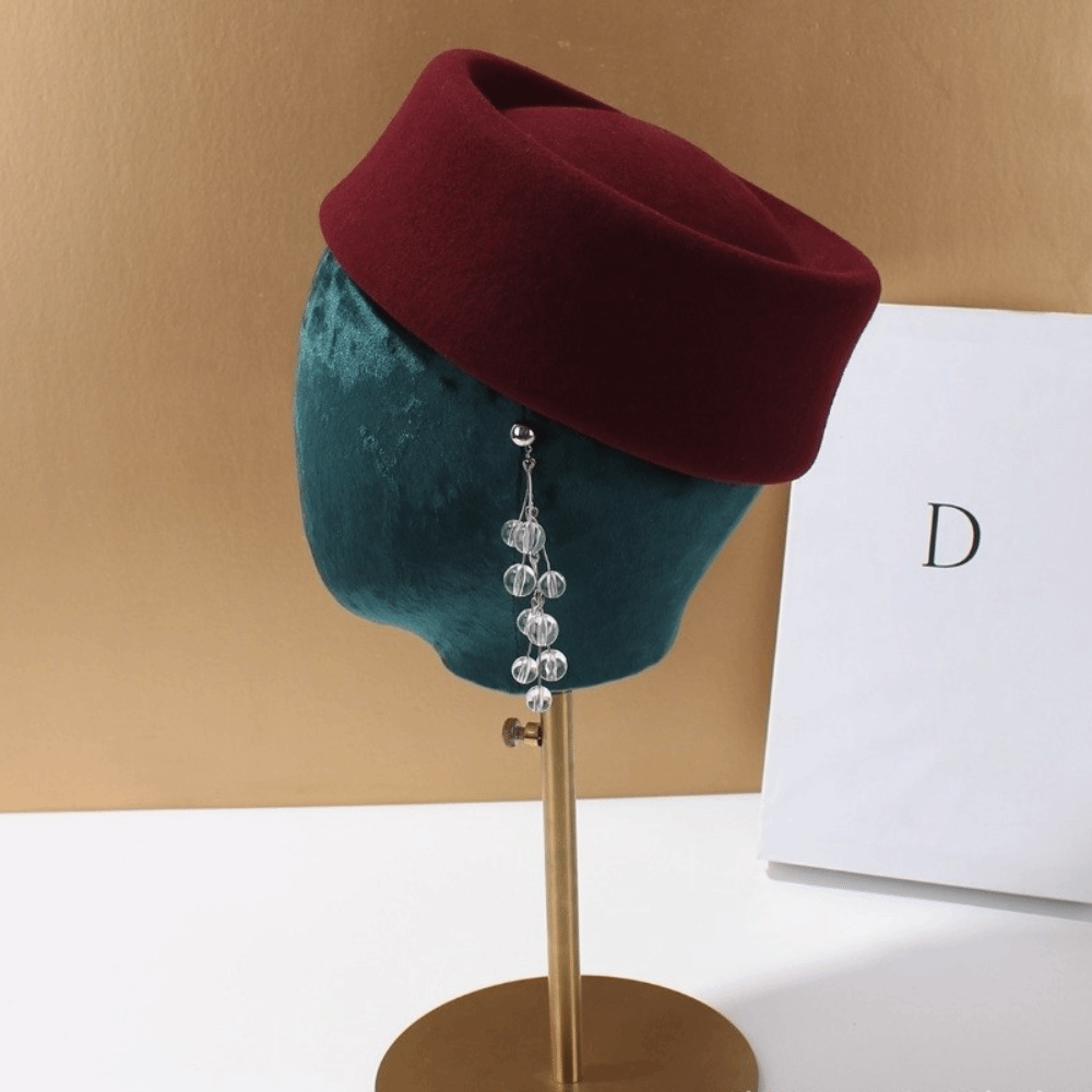 Topi Baret Wol Felt Baru Model - Fedora Hat Wool ulasan dan harga