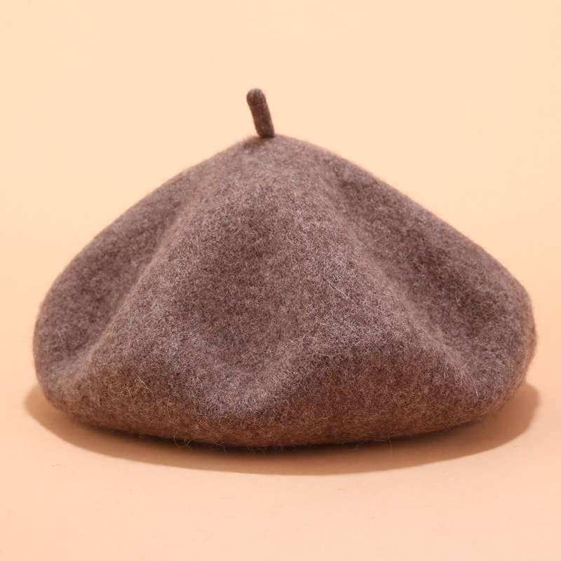 15 Warna, Topi Beret Wol Murni - Beret French Wool ulasan dan harga