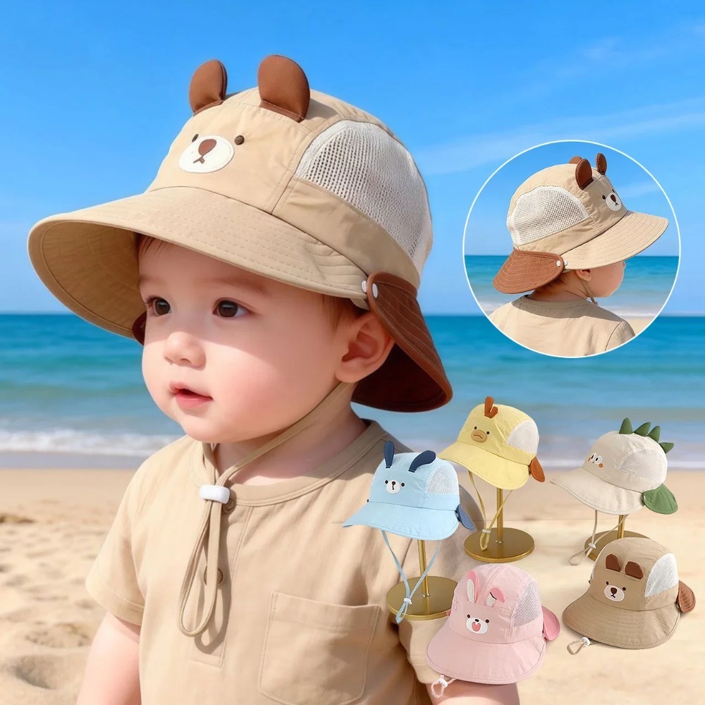 Topi Pantai Bayi Kartun Lucu d - Bucket Hat Cotton ulasan dan harga